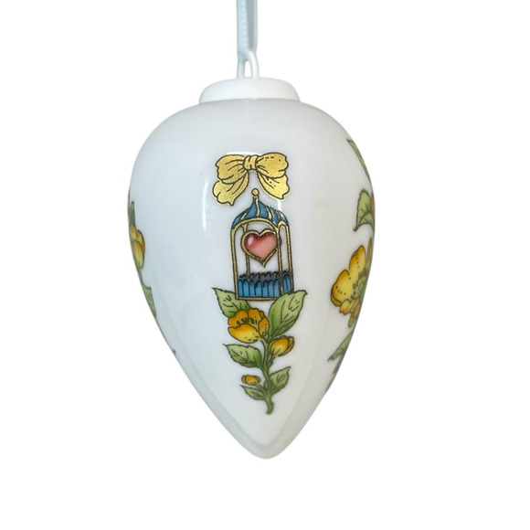 VTG Hutschenreuther Heart Christmas Ornament 1996 Two Turtle Doves Love Birds - Picture 6 of 7